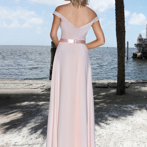 Ashley and Justin Navy 20347 Dress - Picture 3 of 7